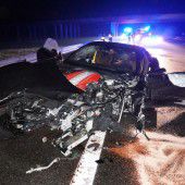 Ferrari ist jetzt schrottreif
