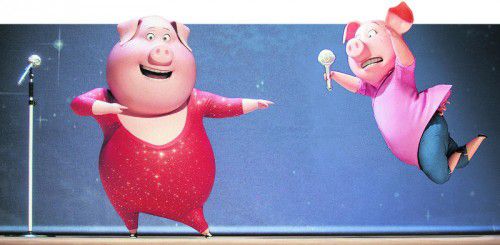 In „Sing“ bewerben sich tierische Gesangstalente bei einer Castingshow, doch ins Finale schaffen es nur wenige, unter anderem Schweine-Mama Rosita. Foto: Universal Pictures
