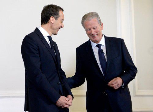 Kern (l.) und Mitterlehner wollen ihr Programm aktualisieren. APA