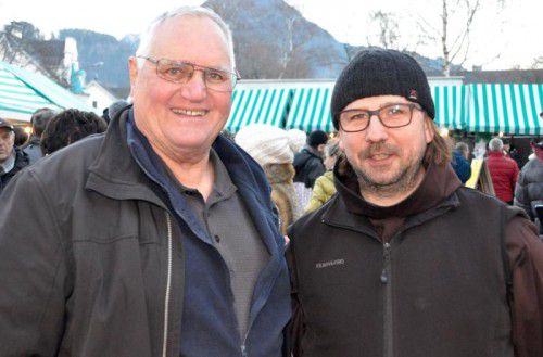 Klostervater Heinz Seeburger und Pater Johannes.