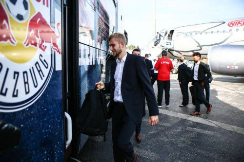 Konrad Laimer hat in Salzburg zwar einen Vertrag bis 2019, doch es scheint, als habe RB Leipzig ein Auge auf den 19-Jährigen geworfen. gepa