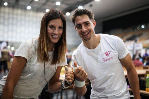 Lukas Mathies (r.) und Julia Dujmovits freuen sich auf den Saisonstart. Foto: gepa