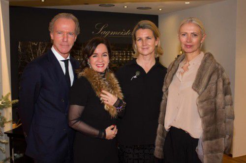 Martin Sagmeister, Birgit Berthold-Kremser (Swarovski), Susanne Sagmeister und Christiane Arp (Vogue) (v.l.).  Fotos: Franc
