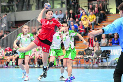 Martina Goricanec (Bild) erzielte in der WM-Quali insgesamt 18 Tore, Beate Scheffknecht brachte es auf fünf Treffer. Foto: gepa