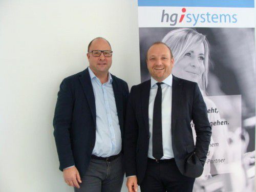 Mathias Humml und Patrick Bertsch von hgi systems bieten auf Basis ihrer Kernprodukte maßgeschneiderte Lösungen. Foto: WISTO