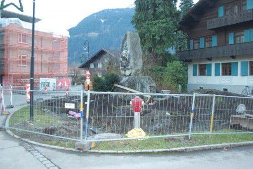 Fernwärme- und Wasserleitungen werden verlegt. Foto: str