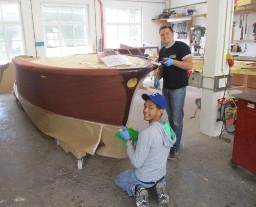 Restauration eines Bösch-Bootes. Foto: OJAD