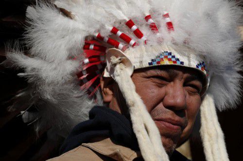 Sioux demonstrierten gegen die Dacota Access Pipeline. reuters