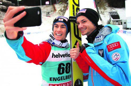 Stefan Kraft und Manuel Fettner sind Österreichs heiße Eisen bei der Vierschanzentournee. Foto: gepa