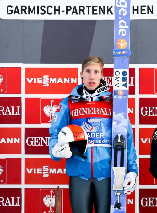 Thomas Diethart gewann 2014 das Springen in Garmisch. Foto: gepa