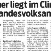 Campingverbot bleibt aufrecht