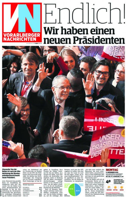 VN-Titelseite vom 5. Dezember 2016.