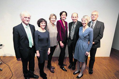 Walter Stefani, Evelyn Marte-Stefani, Gabriele Nußbaumer, Bernadette Mennel, Gerhart Hofer, Brigitte Knünz und Hannes Meyer. Fotos: ame