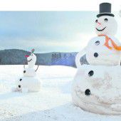 Sachsens größter Schneemann