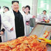 Diktator Kim besucht Fabrik