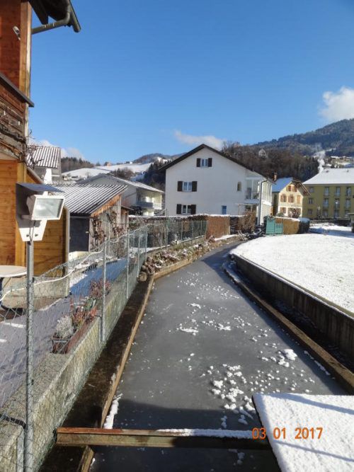 Auch die 2013 neu eröffnete Kleboth-Mühle kann seit Wochen kaum Strom produzieren. Foto: privat