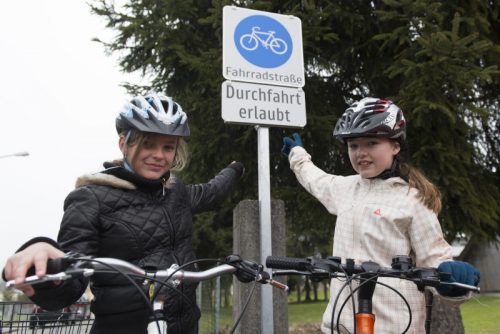 Auch in der Stadt Dornbirn gibt es immer mehr so­genannte Fahrradstraßen (Symbolbild).  Foto: vn