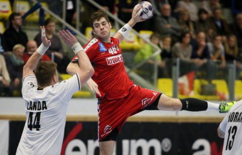 Bregenz-Linkshänder Ante Esegovic durfte sich über vier Tore bei seinem ersten A-Länderspiel freuen. Foto: gepa