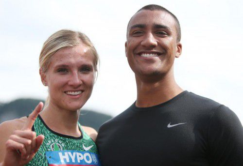 Brianne Theisen-Eaton und Ashton Eaton haben sich als Teenager an der Universität kennengelernt und sind seit Juli 2013 verheiratet. Foto: gepa