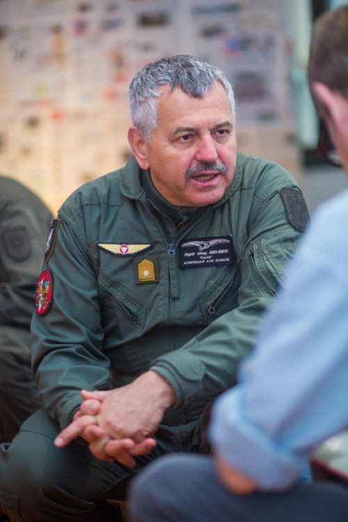 Brigadier Karl Gruber, Kommandant der österreichischen Luftstreitkräfte, im VN-Gespräch: „Staatsvertrag in Vorbereitung“. Foto: VN/Steurer