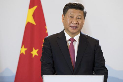 Chinas Präsident äußerte sich in Bern vor der Presse.  Foto: AP