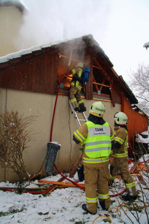 Der Brand wurde rasch unter Kontrolle gebracht. vol.at/Pletsch