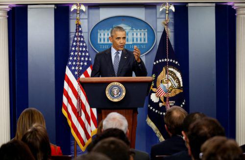 Der mediale Andrang zum letzten Auftritt von Barack Obama als US-Präsident war dem Anlass entsprechend groß.  Foto: reuters