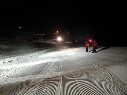Die Piste „20b“ war zum Zeitpunkt des Unfalls gesperrt. Foto: Polizei