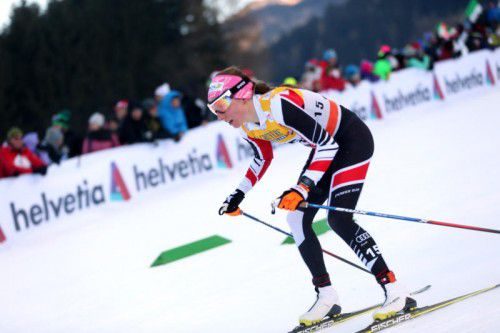 Die Salzburgerin Teresa Stadlober konnte am letzten Tag der Tour de Ski nochmals mit guten Leistungen aufzeigen. Foto: gepa