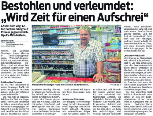 Die VN berichteten bereits im September 2016 über die Causa.