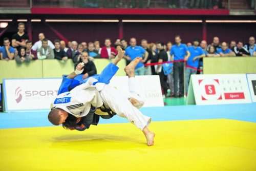 Einer der vielen Saisonhöhepunkte des frischgekürten ÖJV-Unter-23-Meisters Laurin Böhler (weißer Kimono) ist die Heim-Staatsmeisterschaft Ende Oktober in Hard. Foto: Verband