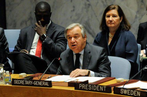 Guterres will eine neue Herangehensweise an Konflikte. reuters