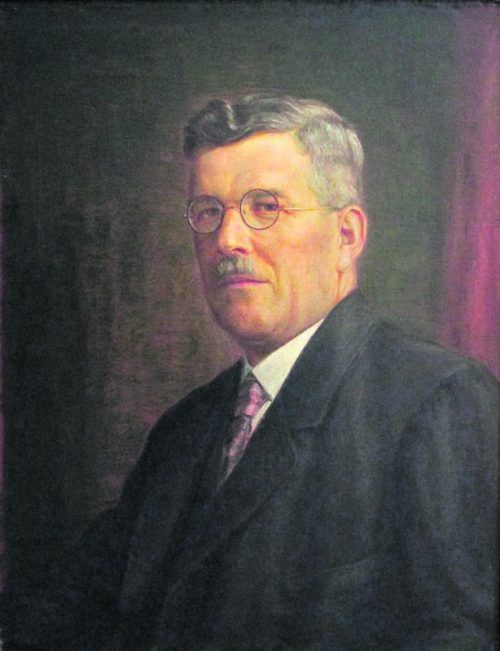 Josef Andreas Rüf war acht Jahre lang, von 1926 bis 1934 Bürgermeister in Dornbirn (Originalbild im Rathaus).  Foto: abi