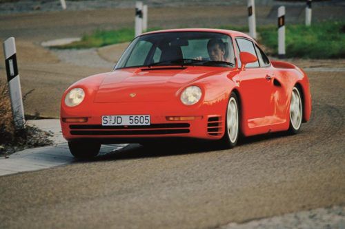 Porsche trieb einst den Allradhype mit dem 315 km/h schnellen 959 technisch auf die Spitze. Foto: Werk