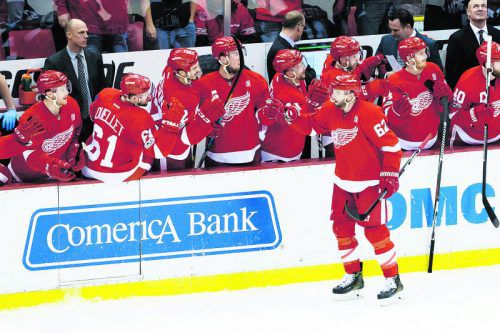 Saisontor Nummer 12 in der NHL: Thomas Vanek. Foto: ap