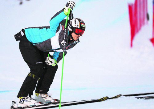 Streckenstudium in Wengen: Hannes Reichelt. Foto: gepa
