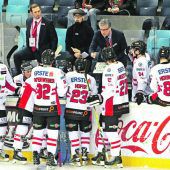 Eishockey-Nationalteam mit acht Vorarlbergern