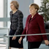 Erdogan zwischen Theresa May und Angela Merkel