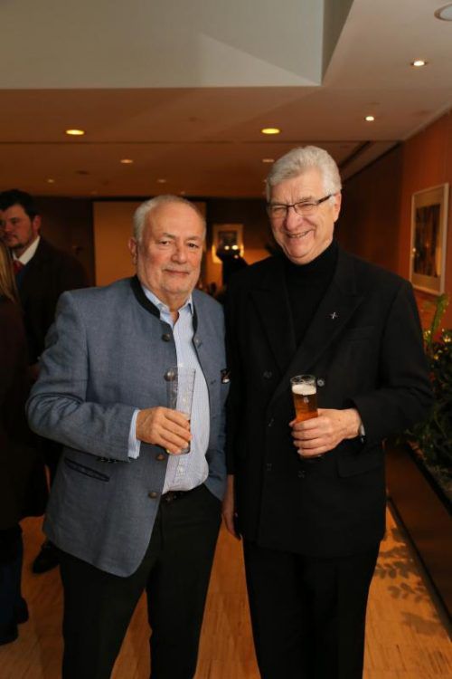 Wolfgang Burtscher mit Dompfarrer Rudi Bischof.