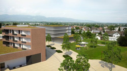 Als „letzter Baustein eines erfolgreichen Projekts“ wird die Bebauung auf der Gemeindehomepage beschrieben. Hof437/Knapp