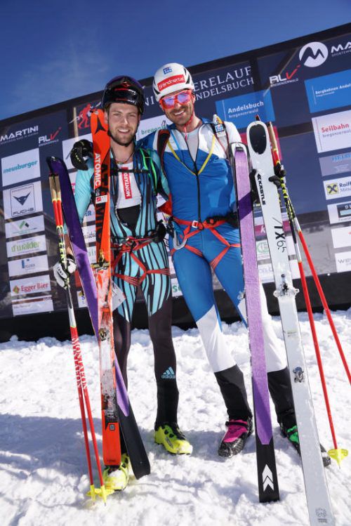 Daniel Zugg (l.) und Patrick Innerhofer holten sich ex aequo den Tagessieg beim Martini-Niedere-Lauf auf der Extremstrecke.  Foto: Berchtold