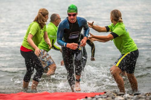 Der Start des Trans-Vorarlberg-Triathlons erfolgt in Bregenz.
