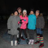 Lustige Eisdisco unter der Zeltkuppel