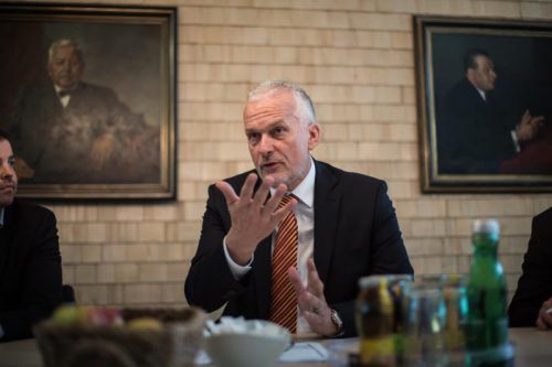 „Die Investitionsbereitschaft in Vorarlberg würde ich derzeit als unterdurchschnittlich bezeichnen“: Josef Moser im VN-Gespräch. VN/Steurer