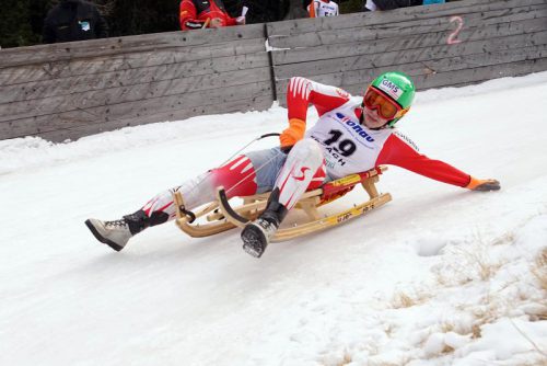 Nadine Schwendinger fuhr bei der Sportrodel-Europameisterschaft in Obdach mit Rang vier knapp an einer Medaille vorbei. Foto: verband