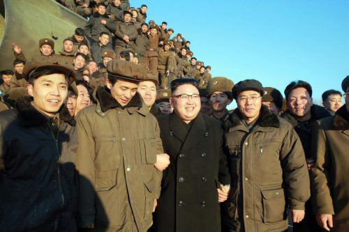 Nordkoreas Diktator Kim Jong-un jubelt. Foto: AFP