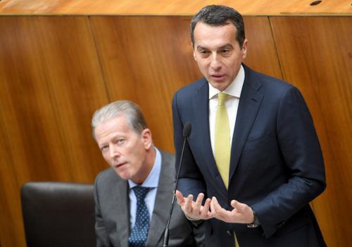 Kern und Mitterlehner präsentierten ihr Vorhaben. Foto: APA
