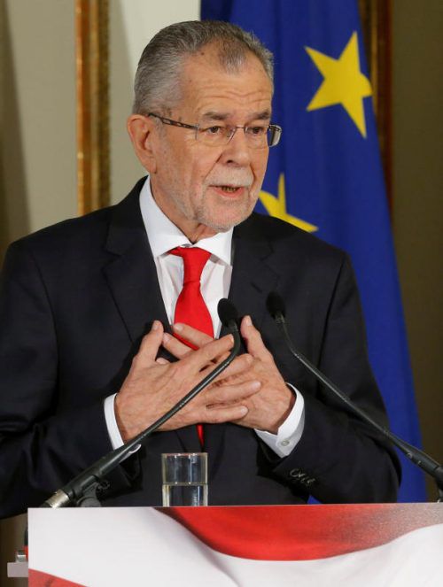 Van der Bellen absolviert einen Arbeitsbesuch bei der EU. reuters