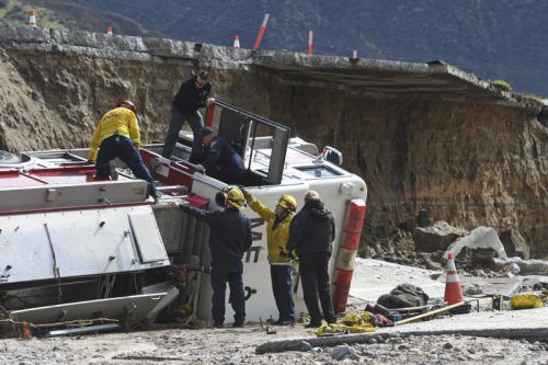 Windböen bis zu 130 Kilometer in der Stunde entwurzelten Hunderte Bäume und rissen Stromleitungen herunter. Foto: ap