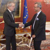 Hofer bei Van der Bellen in der Hofburg